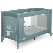 Манеж ME 1016 SAFE Jade Green Len, зеленый